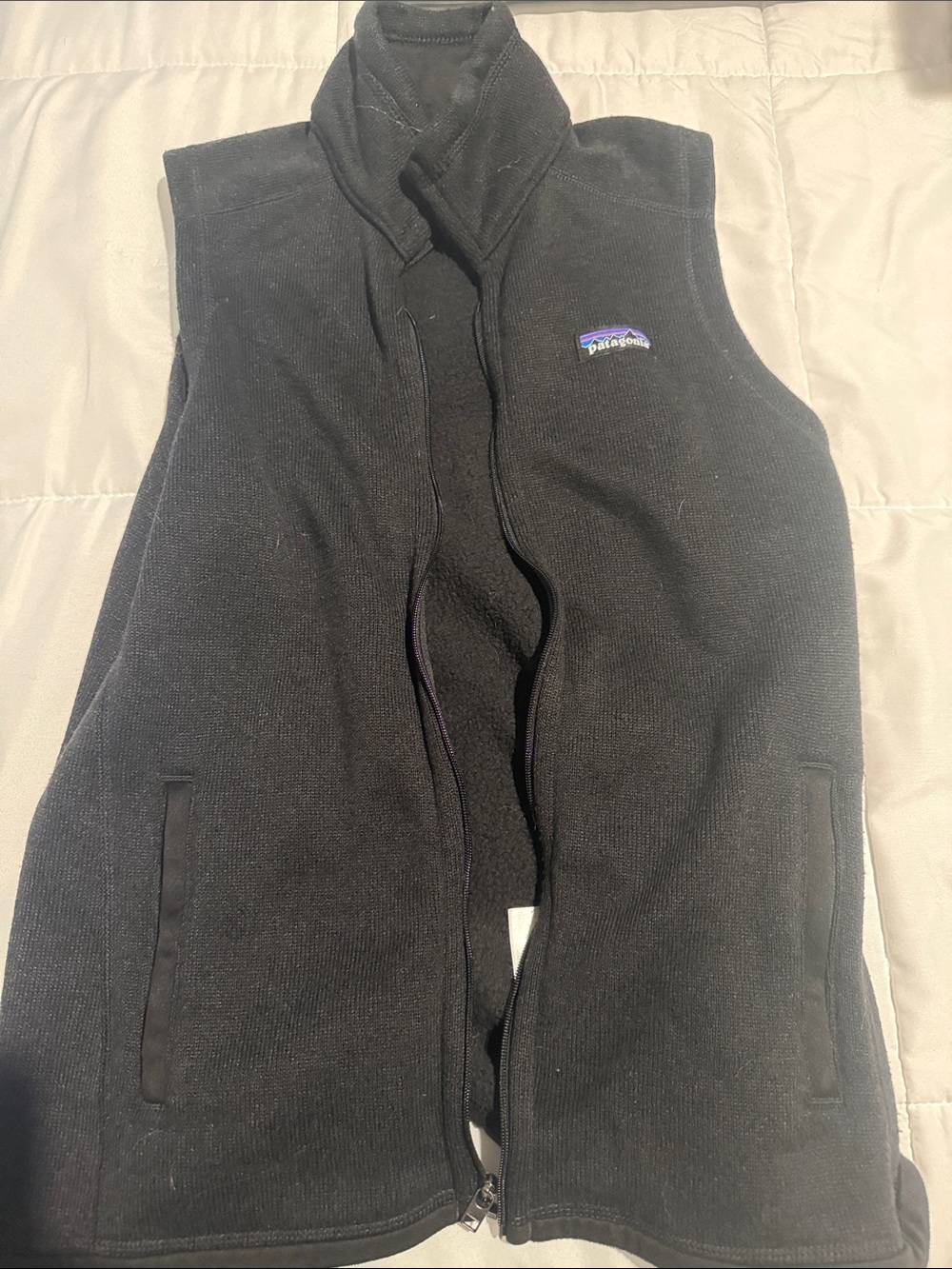 Patagonia Black Zip-Up Vest